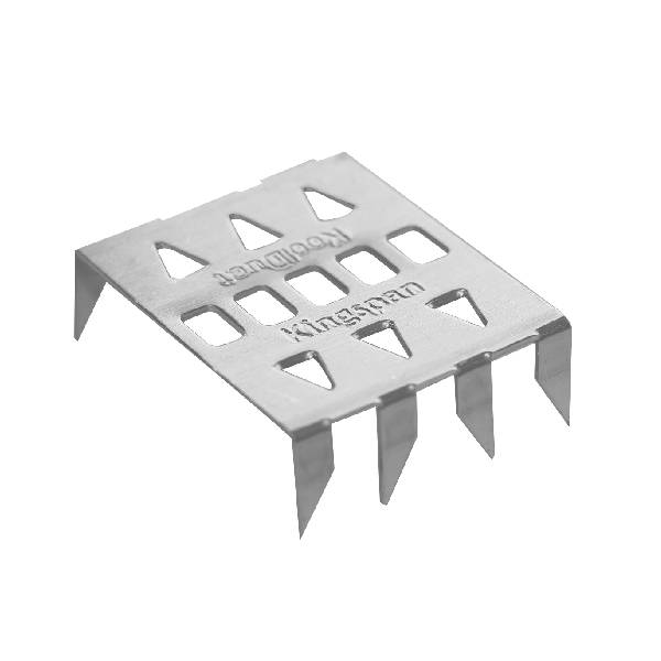 ध्वनिक कोने के इम्पालिंग क्लिप्स, ध्वनिक पैनलों के लिए चांदी के धातु माउंटिंग ब्रैकेट, दीवार ध्वनि अछूता स्थापना हार्डवेयर 4