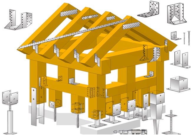 लकड़ी की छत ट्रस और लकड़ी के फ्रेमिंग कनेक्टर के लिए गैंग नाखून प्लेट फास्टनर 6