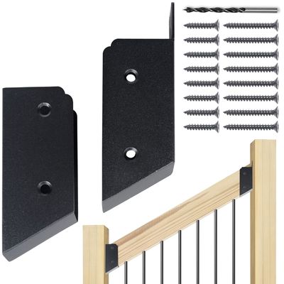 गुणवत्ता  Deck Railing Bracket and Deck Baluster Attachments with Up To 200 Lbs Weight Capacity फैक्टरी