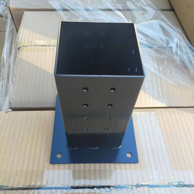 मजबूत कार्बन स्टील 4*4 परगोला ब्रैकेट किट पोस्ट बेस कॉर्नर ब्रैकेट