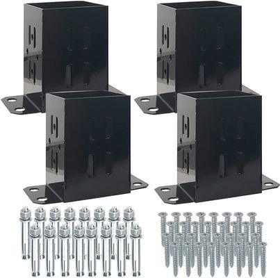 फेंस पोस्ट एंकर डेकिंग पोस्ट बेस फॉर डेक पोर्च रेलिंग सपोर्ट ट्रिम फेंसिंग ट्रेलिस एंड गेट्स